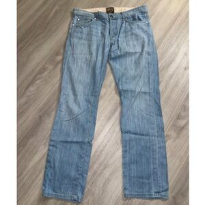 Rich & Skinny Glory Vtg Straight Leg Jeans Womens Size 29 Light Wash Blue Denim